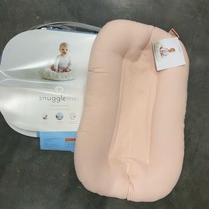 Snuggle Me Organic Infant Lounger -pink- brand new with tags